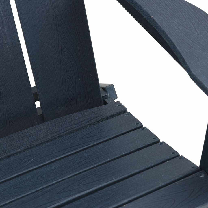 Foldbar Adirondack Stol Mørkeblå 80,5 x 74,5 x 92 cm HDPE