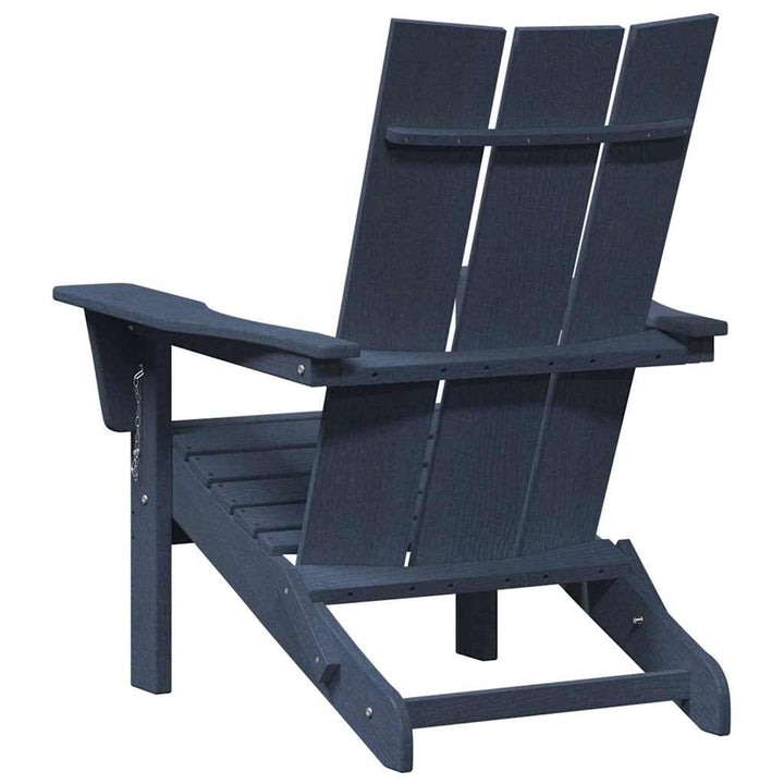 Foldbar Adirondack Stol Mørkeblå 80,5 x 74,5 x 92 cm HDPE