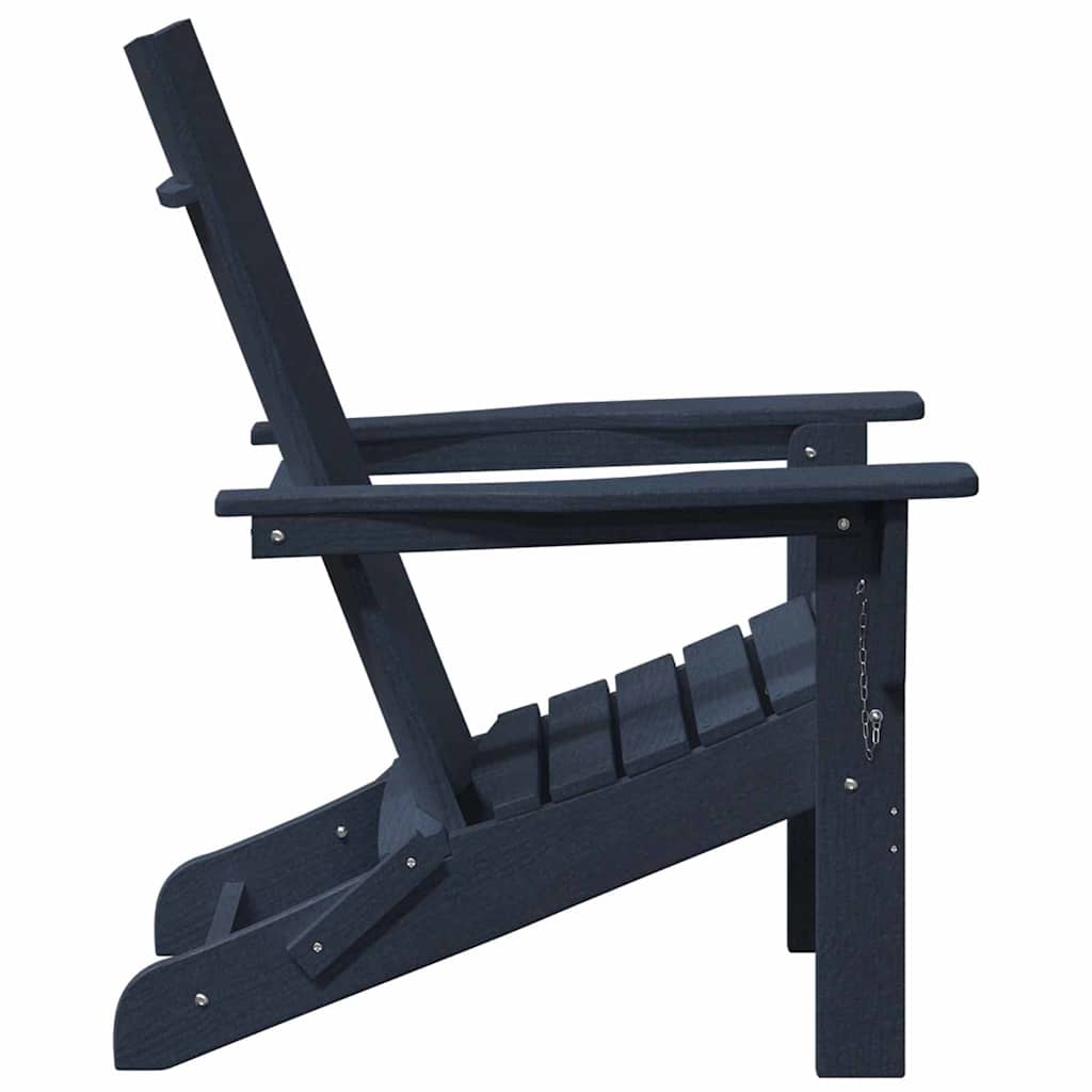 Foldbar Adirondack Stol Mørkeblå 80,5 x 74,5 x 92 cm HDPE