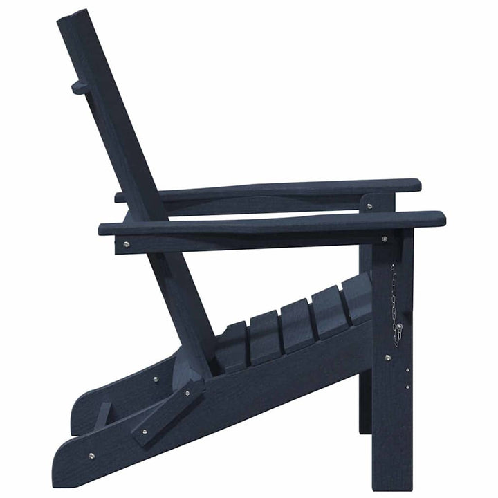Foldbar Adirondack Stol Mørkeblå 80,5 x 74,5 x 92 cm HDPE