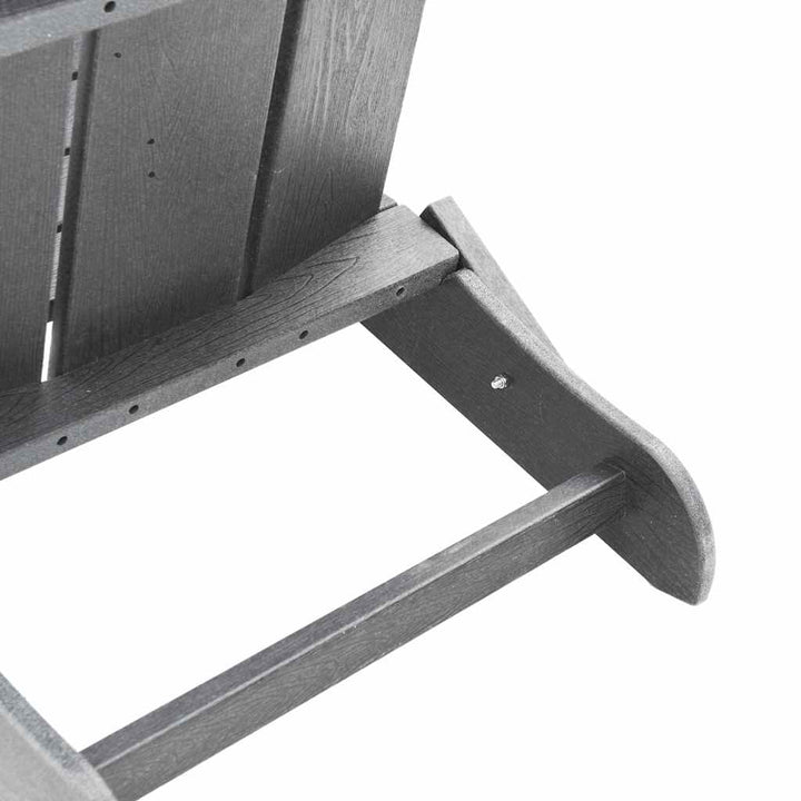 Foldbar Adirondack Stol Lysegrå 80,5 x 74,5 x 92 cm HDPE