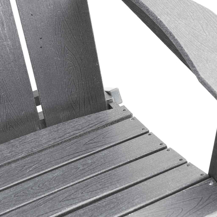Foldbar Adirondack Stol Lysegrå 80,5 x 74,5 x 92 cm HDPE