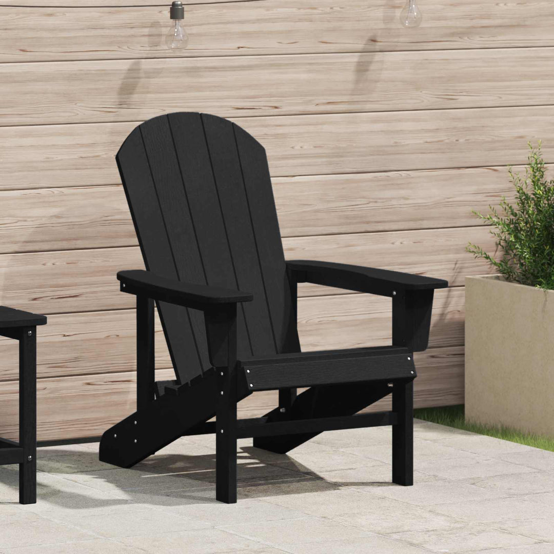 Adirondack-stol Sort HDPE