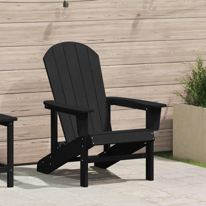 Adirondack-stol Sort HDPE
