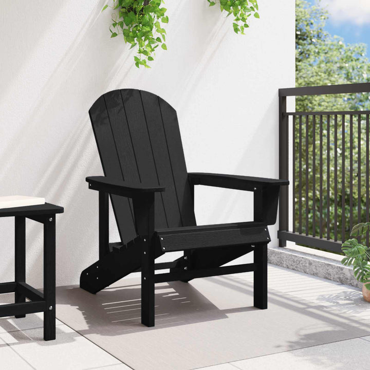 Adirondack-stol Sort HDPE