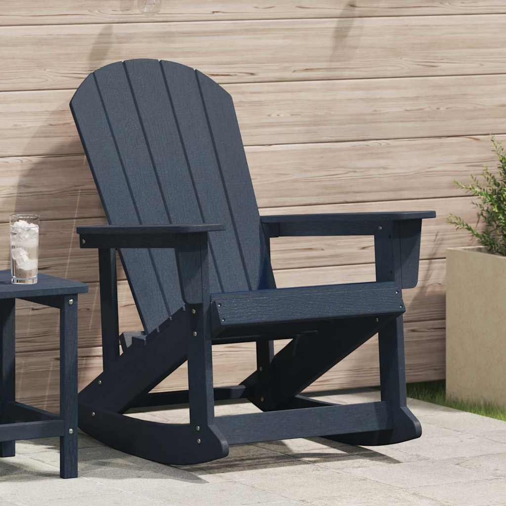 Adirondack gyngestol Mørkeblå 92 x 73,5 x 92 cm HDPE