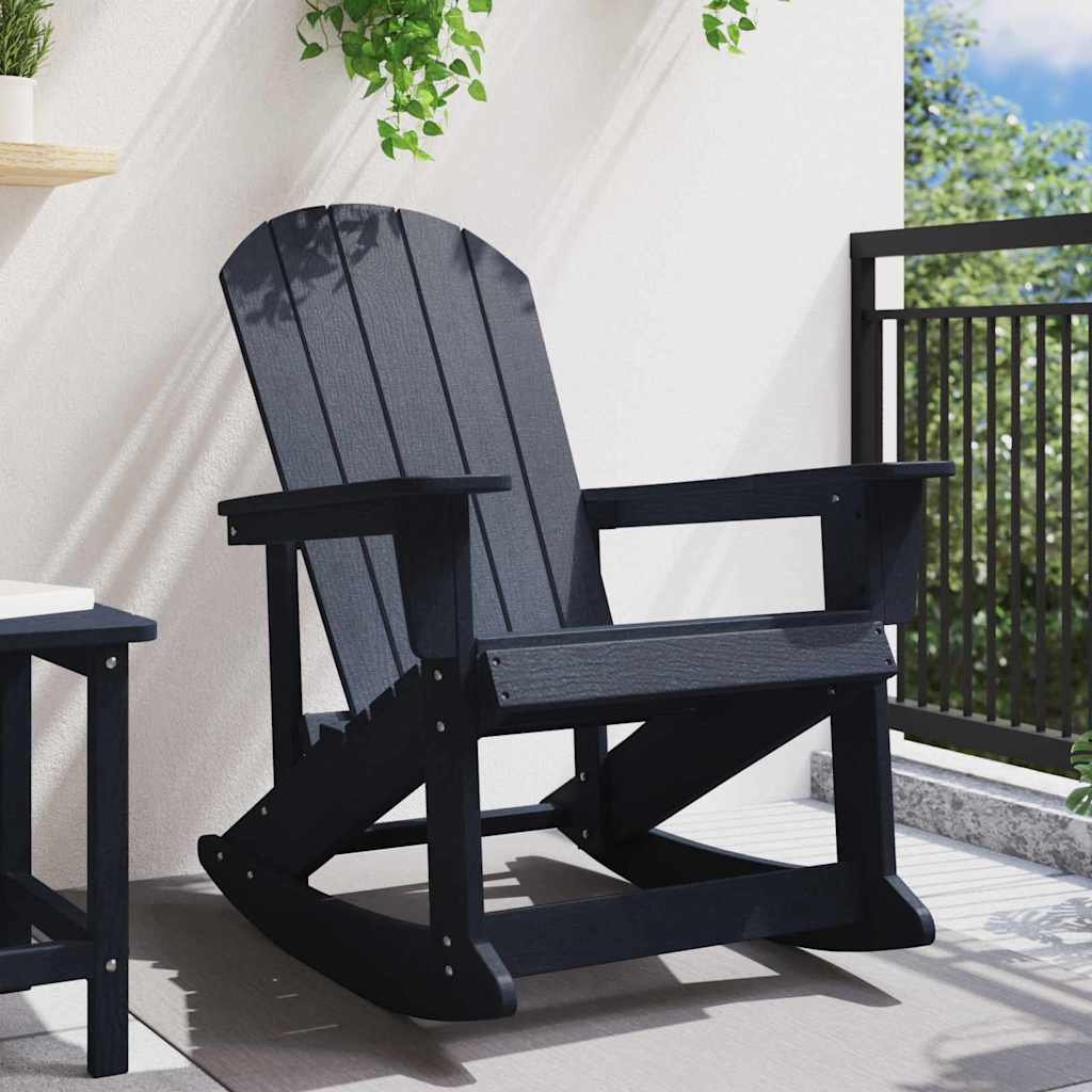 Adirondack gyngestol Mørkeblå 92 x 73,5 x 92 cm HDPE