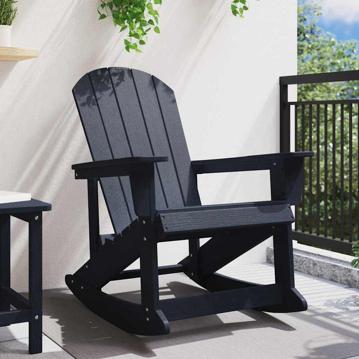 Adirondack gyngestol Mørkeblå 92 x 73,5 x 92 cm HDPE