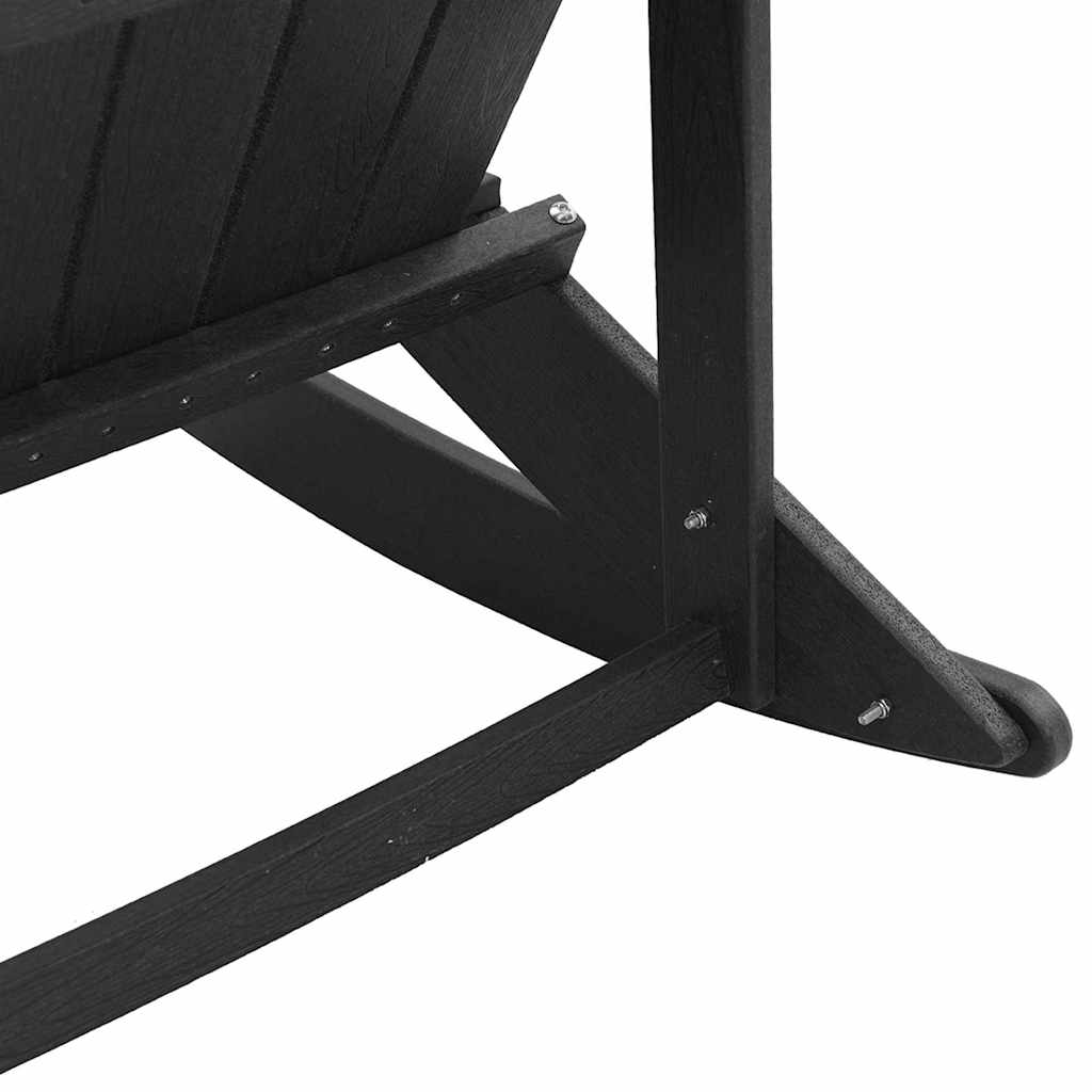 Adirondack gyngestol Sort 92 x 73,5 x 92 cm HDPE