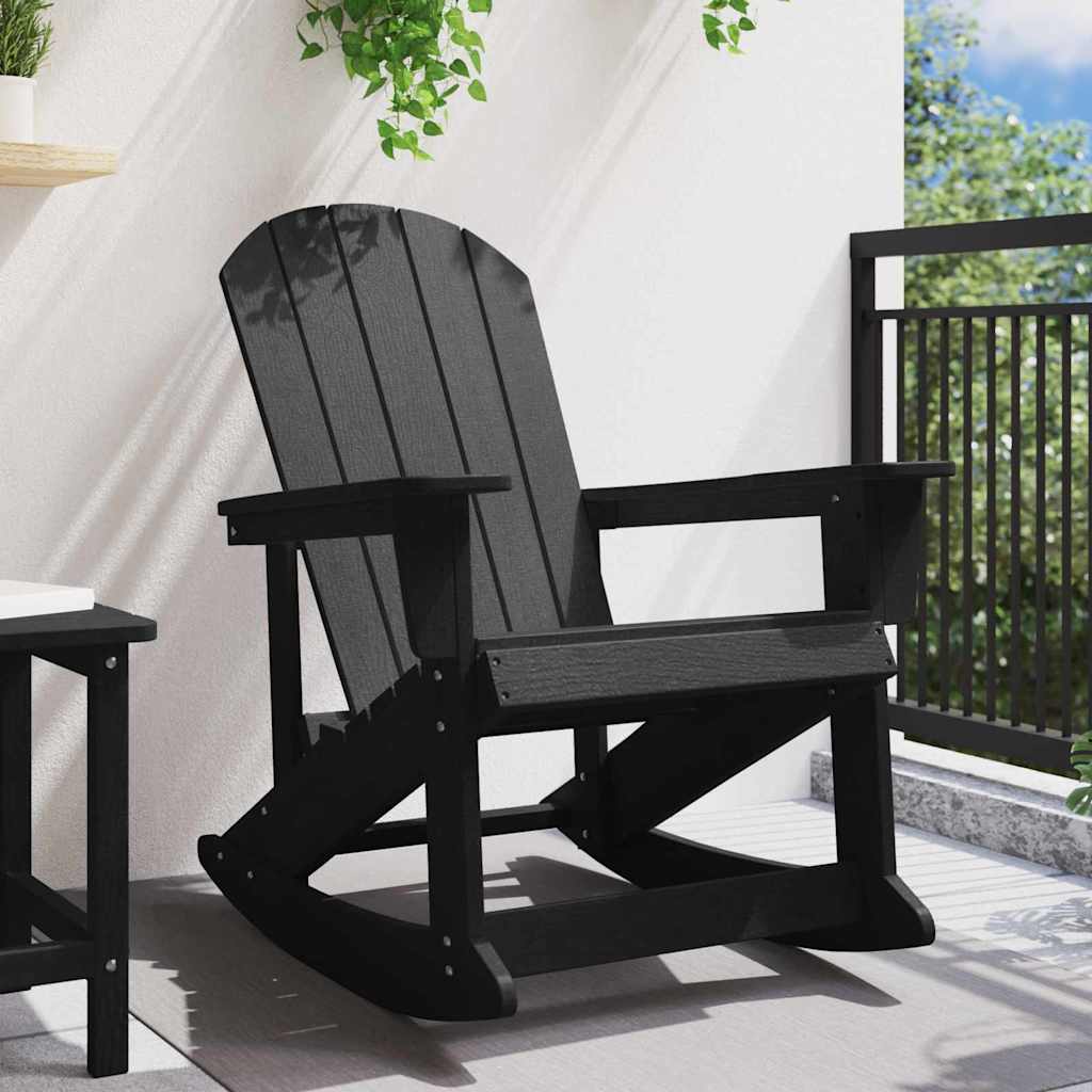 Adirondack gyngestol Sort 92 x 73,5 x 92 cm HDPE