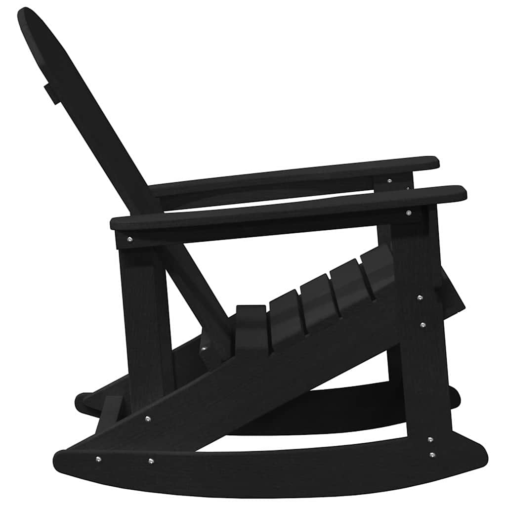 Adirondack gyngestol Sort 92 x 73,5 x 92 cm HDPE
