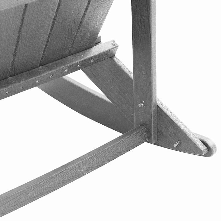 Adirondack gyngestol Lysegrå HDPE