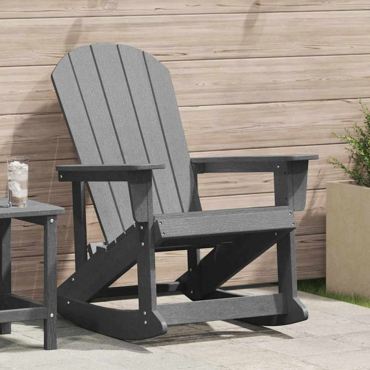 Adirondack gyngestol Lysegrå HDPE