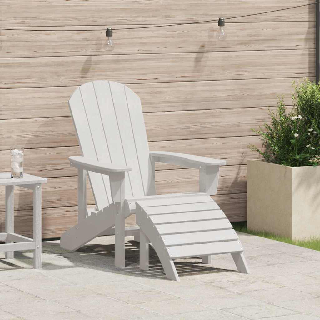 Adirondack-stol Hvid 82 x 74 x 92 cm HDPE