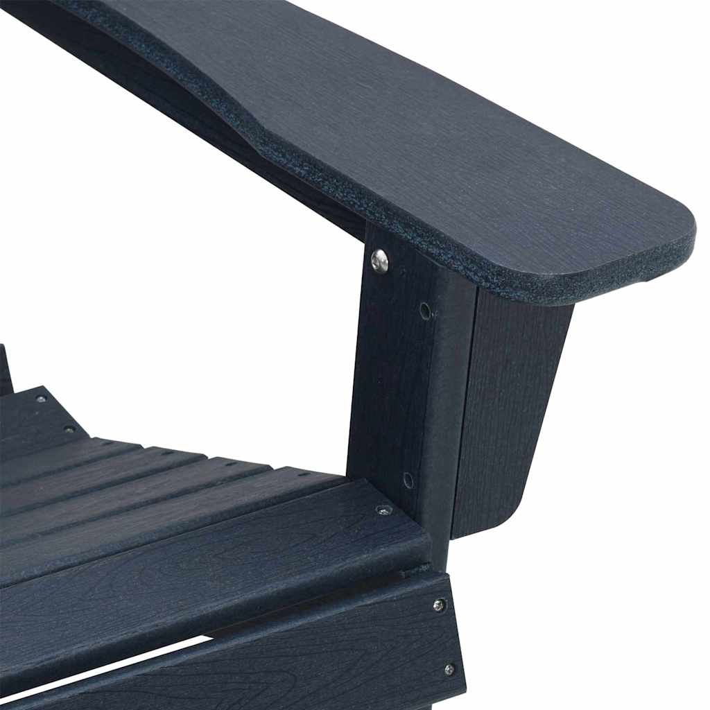 Adirondack-stol Mørkeblå 82 x 74 x 92 cm HDPE