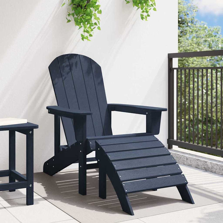 Adirondack-stol Mørkeblå 82 x 74 x 92 cm HDPE