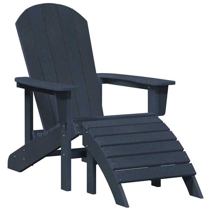 Adirondack-stol Mørkeblå 82 x 74 x 92 cm HDPE