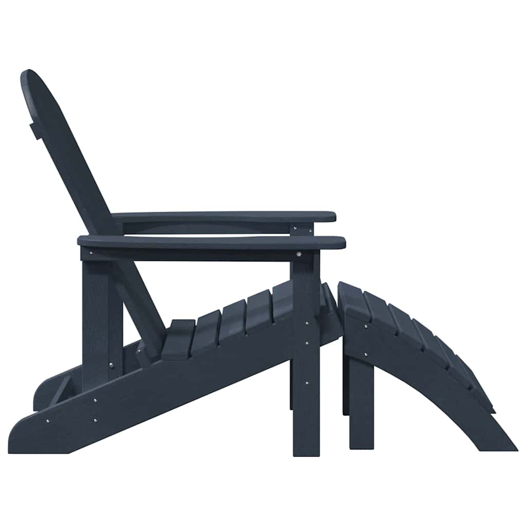 Adirondack-stol Mørkeblå 82 x 74 x 92 cm HDPE