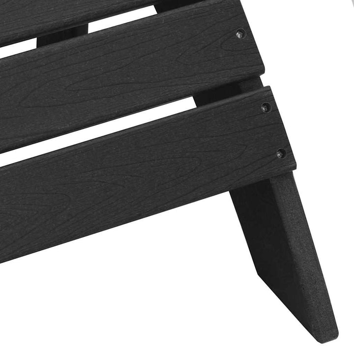 Adirondack-stol Sort HDPE
