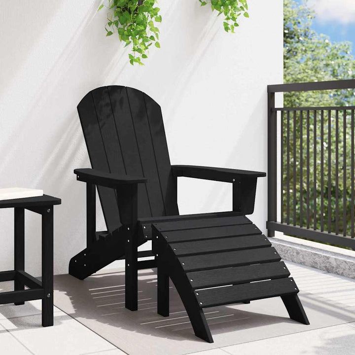 Adirondack-stol Sort HDPE