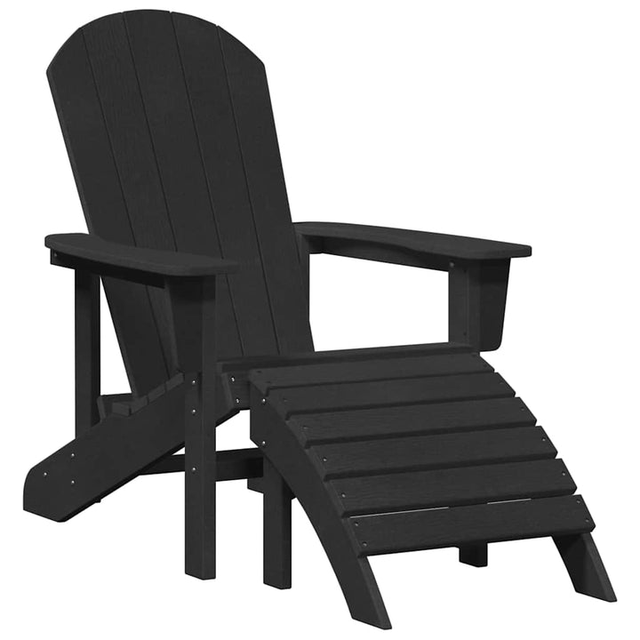 Adirondack-stol Sort HDPE