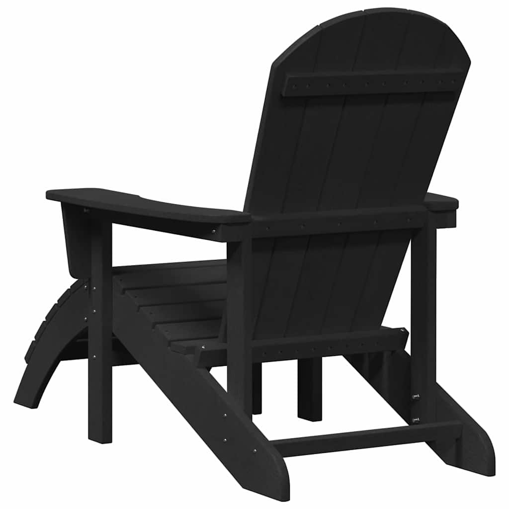 Adirondack-stol Sort HDPE