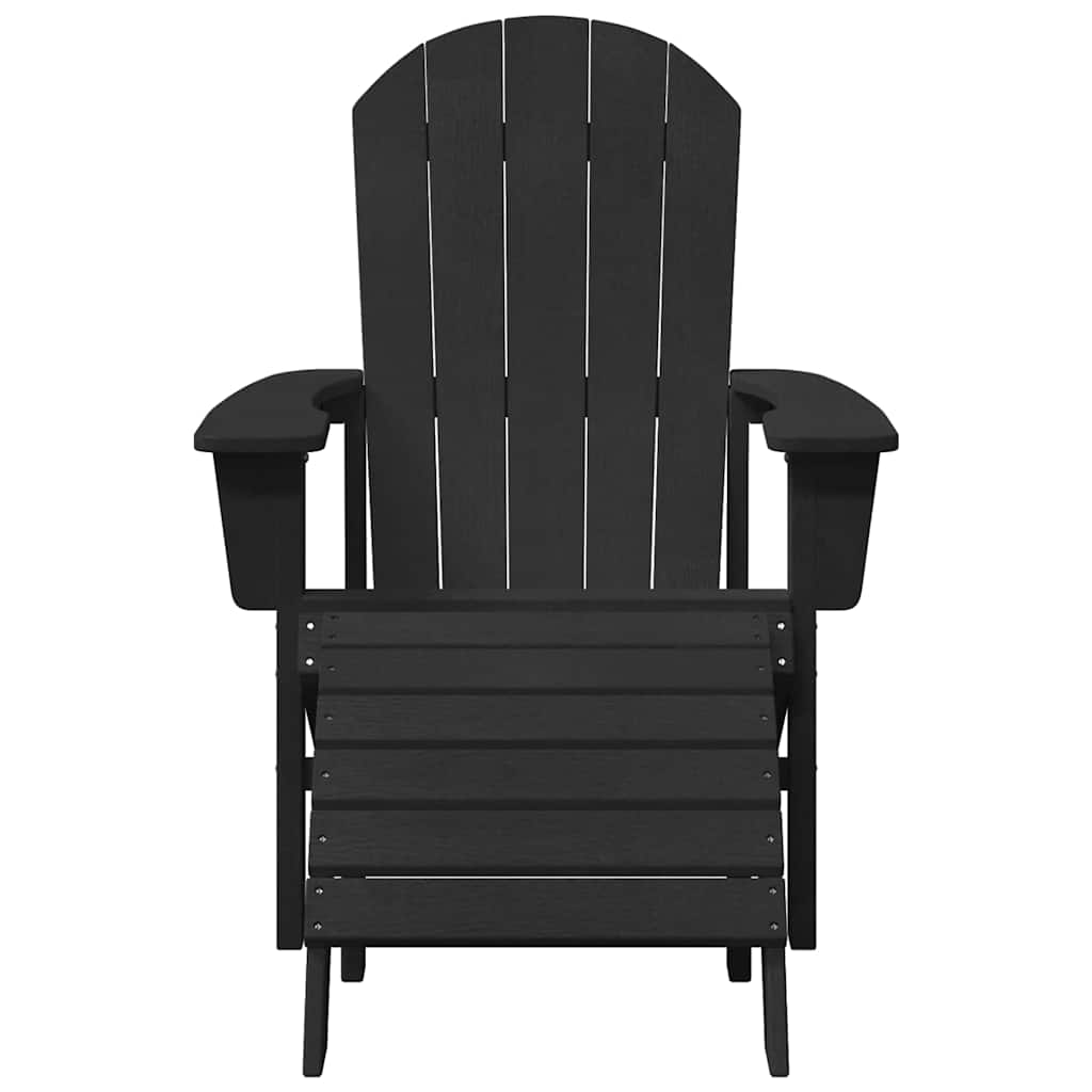 Adirondack-stol Sort HDPE