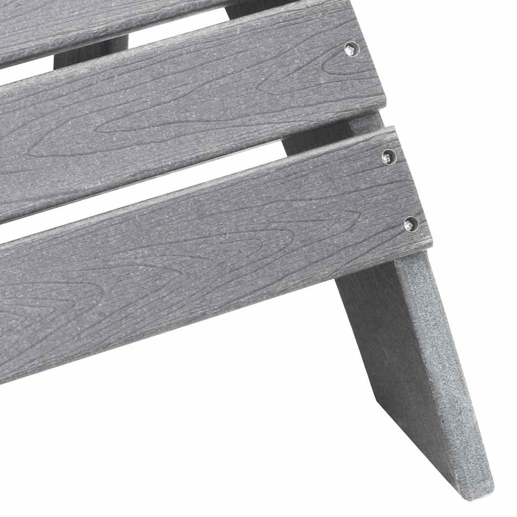 Adirondack-stol Lysegrå HDPE