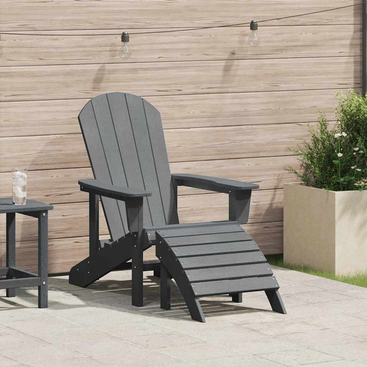 Adirondack-stol Lysegrå HDPE