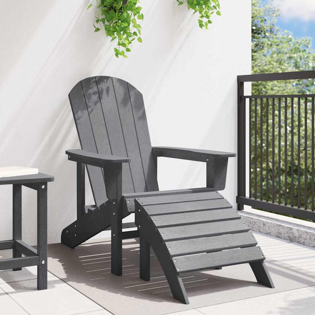 Adirondack-stol Lysegrå HDPE