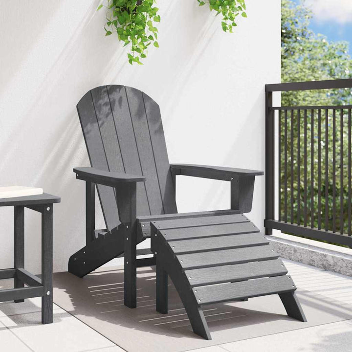 Adirondack-stol Lysegrå HDPE
