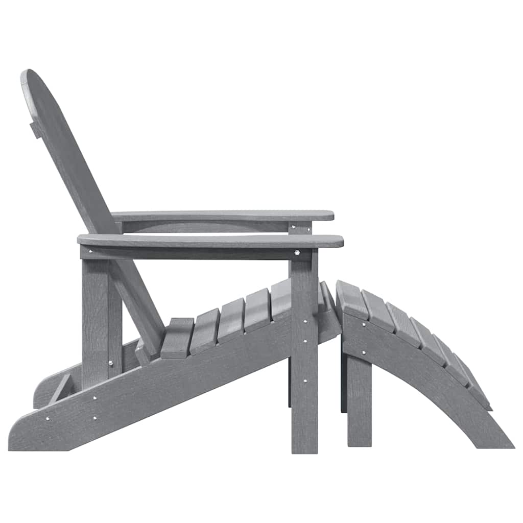 Adirondack-stol Lysegrå HDPE