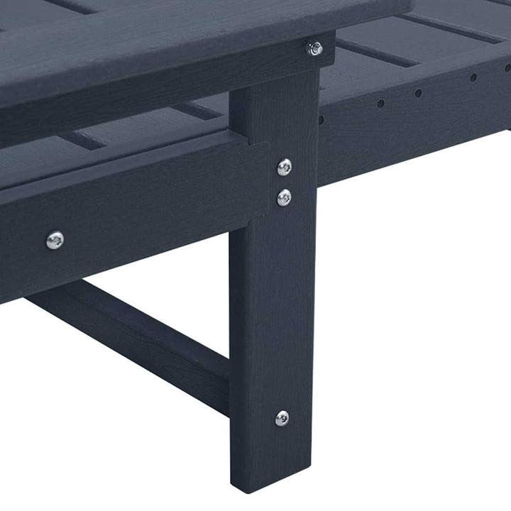 Solstol Mørkeblå HDPE