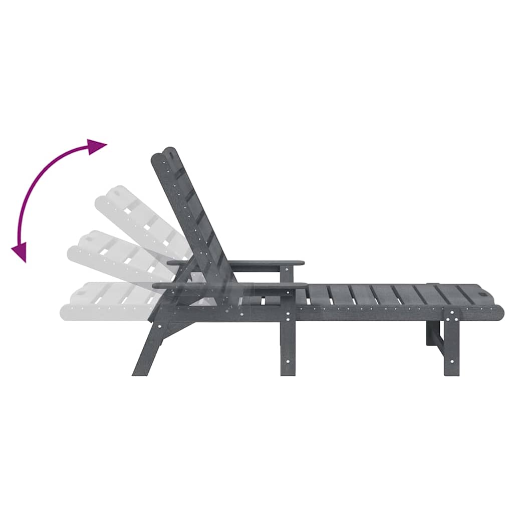 Solstol Lysegrå HDPE