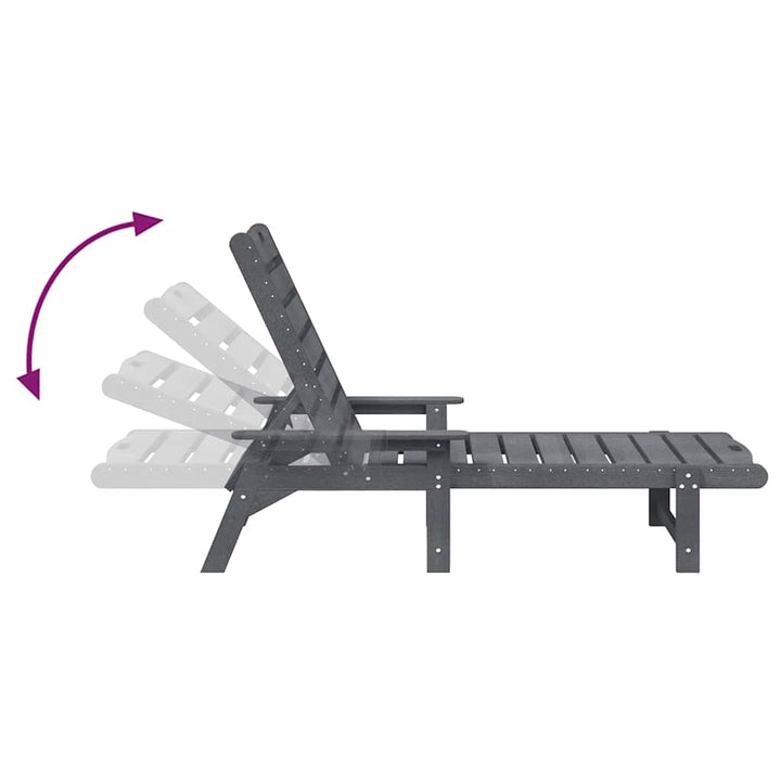 Solstol Lysegrå HDPE