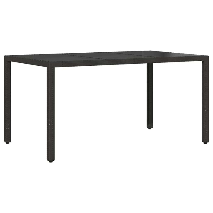 Have Spisebordssæt 5 pcs Sort polyrattan