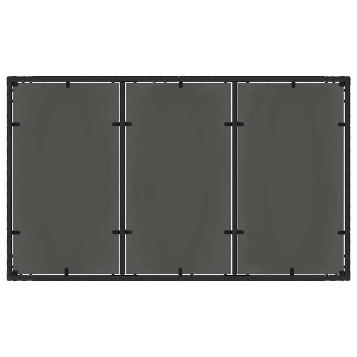 Have Spisebordssæt 5 pcs Sort polyrattan