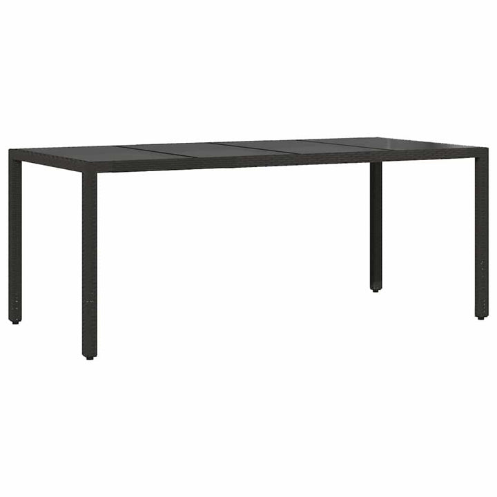 Have Spisebordssæt 7 pcs Sort polyrattan