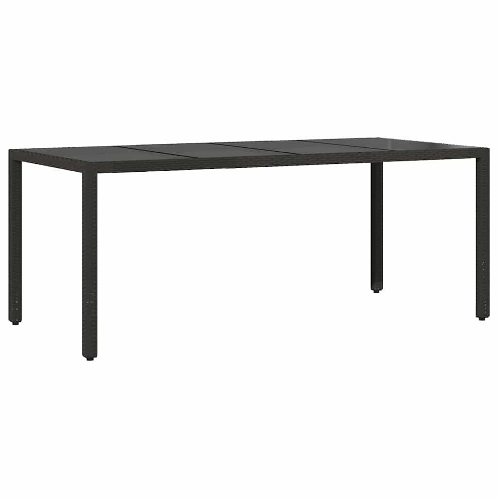 Have Spisebordssæt 9 pcs Sort polyrattan