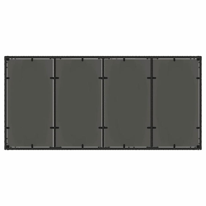 Have Spisebordssæt 9 pcs Sort polyrattan