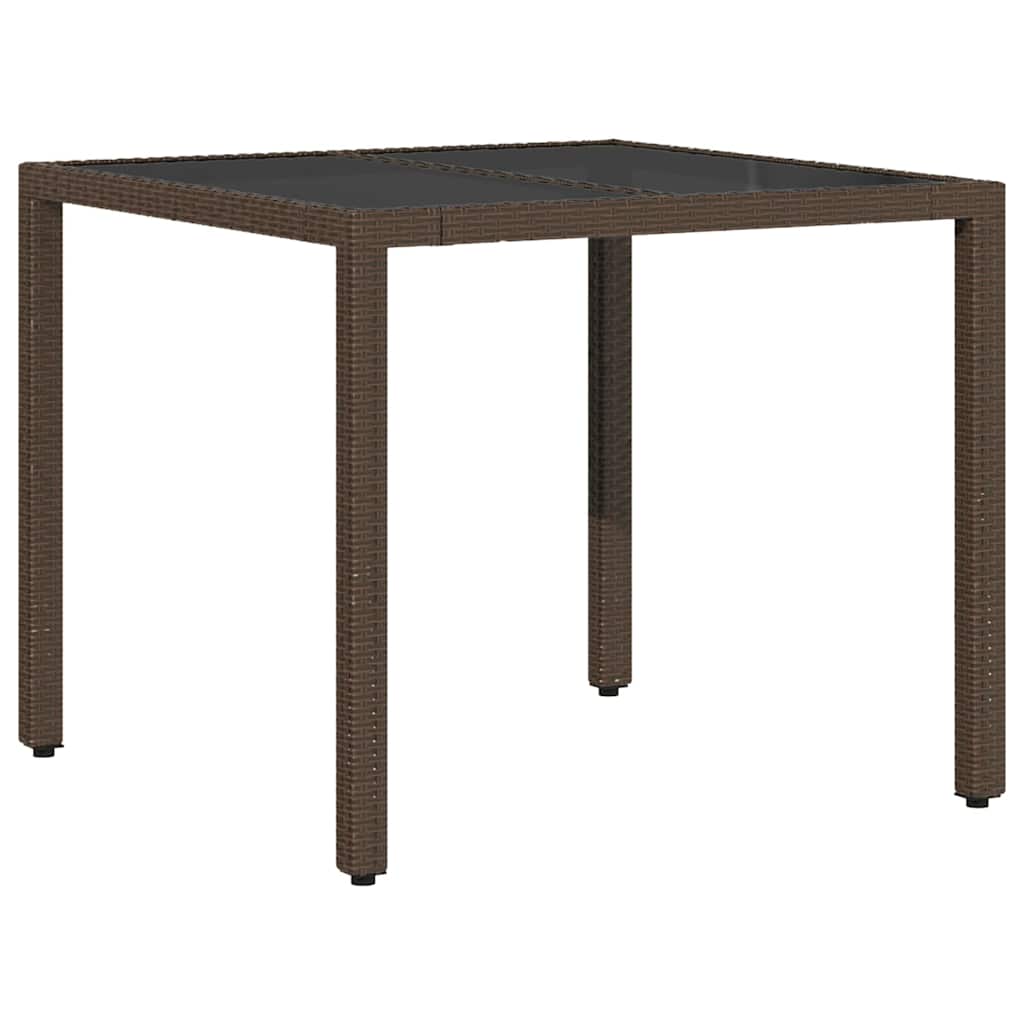 Have Spisebordssæt 5 pcs Brun polyrattan