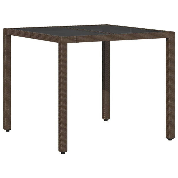 Have Spisebordssæt 5 pcs Brun polyrattan