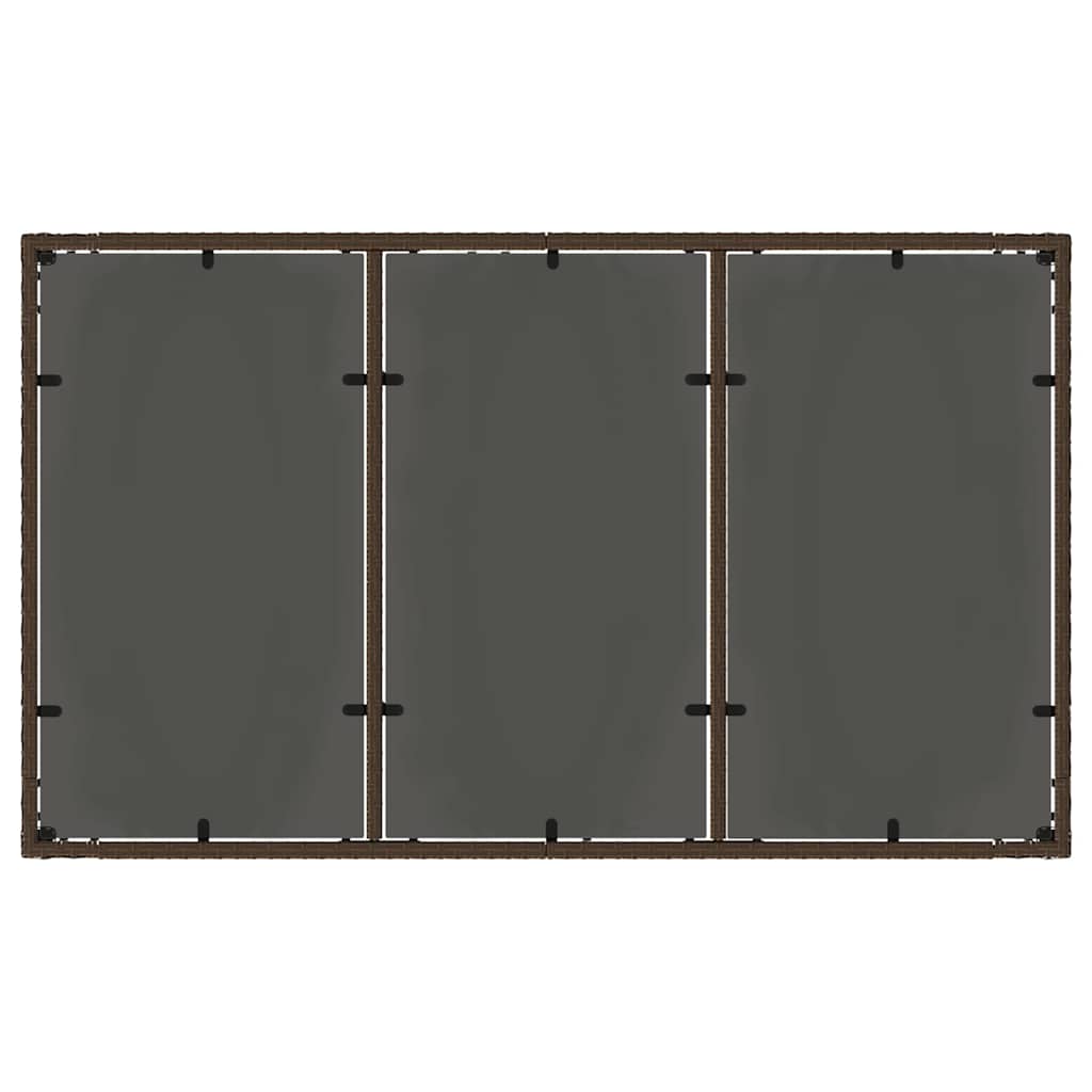 Have Spisebordssæt 5 pcs Brun polyrattan