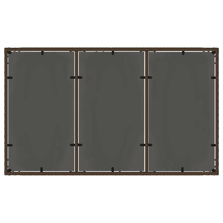 Have Spisebordssæt 5 pcs Brun polyrattan