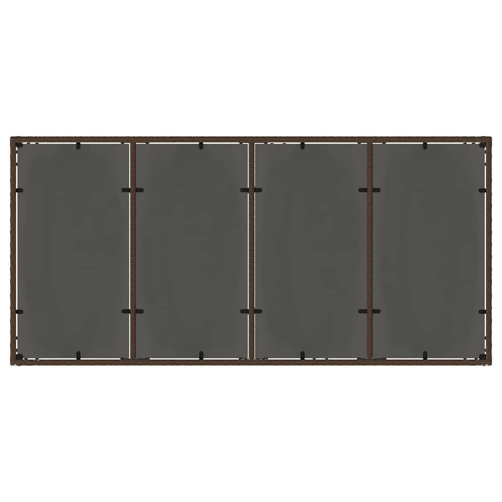 Have Spisebordssæt 7 pcs Brun polyrattan