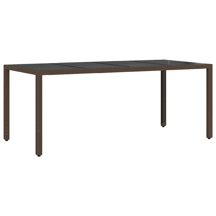 Have Spisebordssæt 9 pcs Brun polyrattan