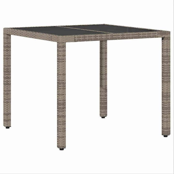 Have Spisebordssæt 5 pcs Grå polyrattan