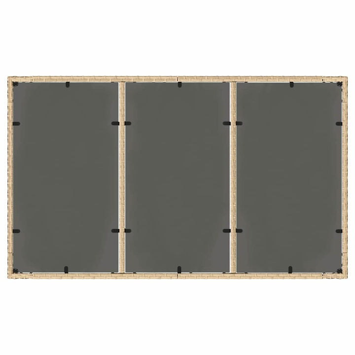 Have Spisebordssæt 7 pcs Beige polyrattan