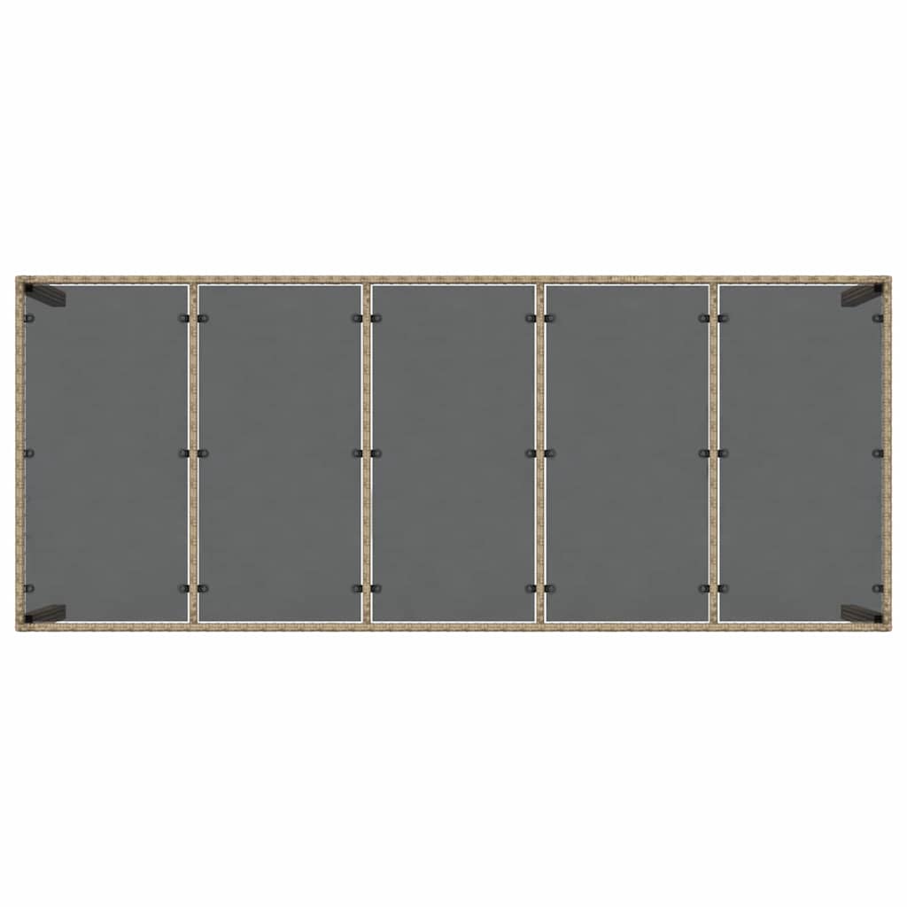 Have Spisebordssæt 11 pcs Beige polyrattan