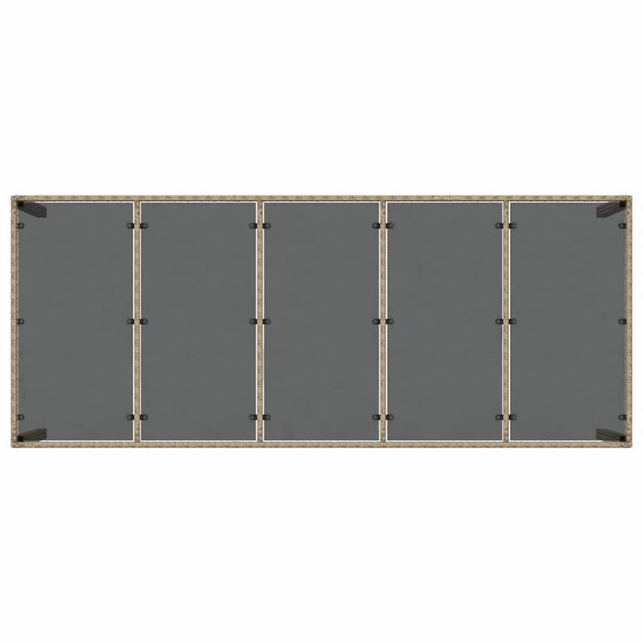 Have Spisebordssæt 11 pcs Beige polyrattan